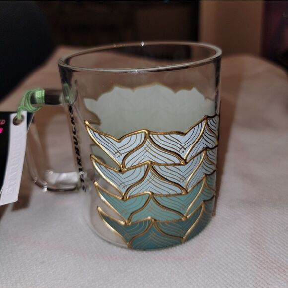 Starbucks 50th Anniversary 2021 Siren Tails Mermaid Glass Mug Limited Edition - Picture 3 of 9